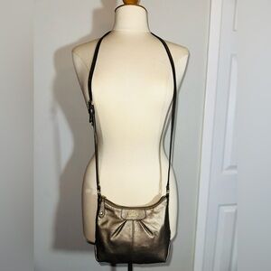 Coach Crossbody Purse Small Metallic Gold/Bronze